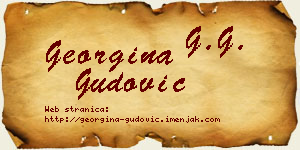 Georgina Gudović vizit kartica